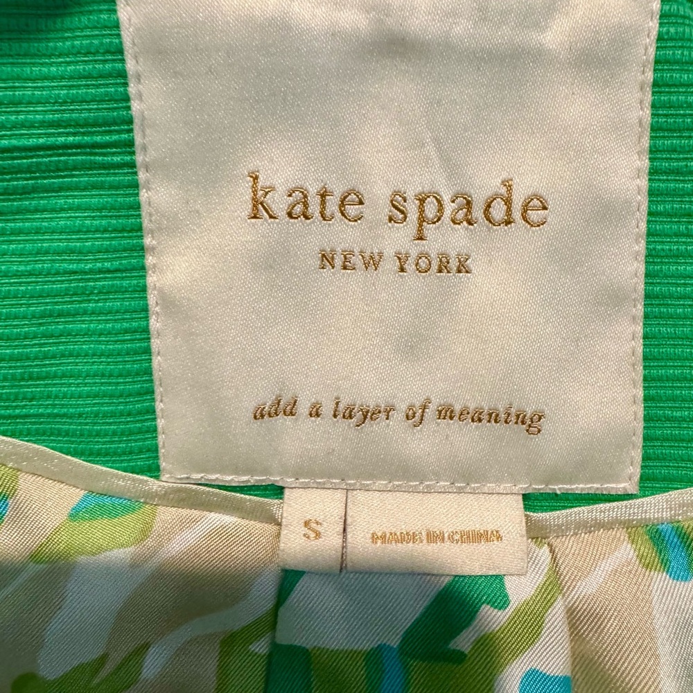 Kate Spade Green Cape with Classic Cut - Picture 12 of 16